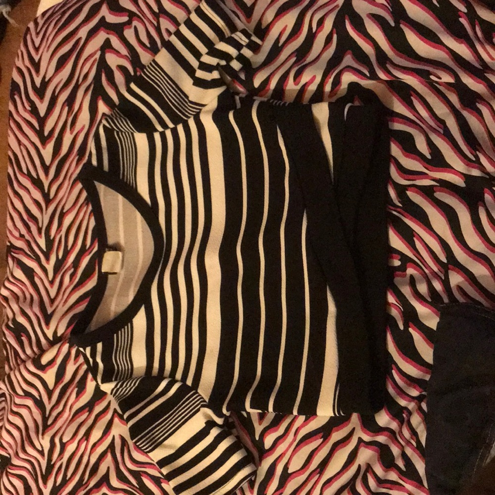 Black and white shirt